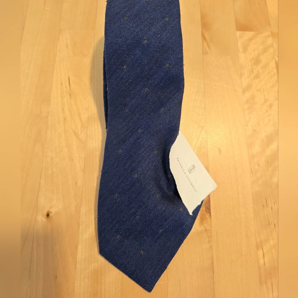 Brunello Cucinelli Linen Blend Neck Tie NWT